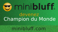 Coralie joue au Minibluff